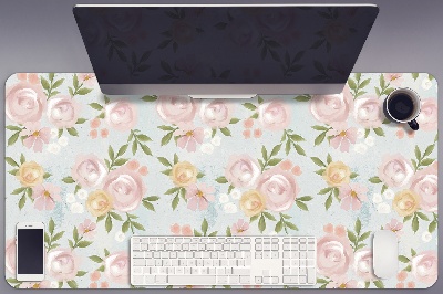 Bureau onderlegger Aquarellen bloemen