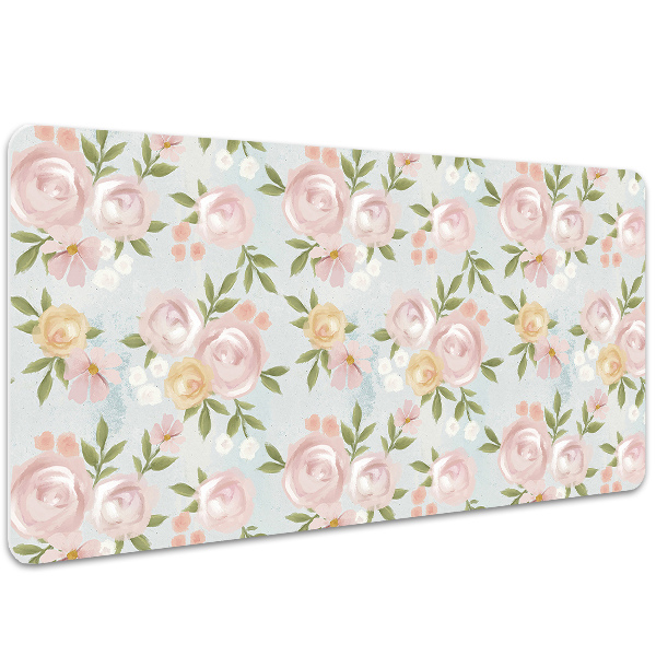 Bureau onderlegger Aquarellen bloemen