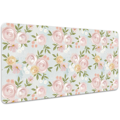 Bureau onderlegger Aquarellen bloemen