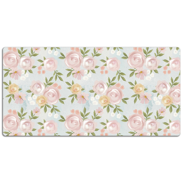 Bureau onderlegger Aquarellen bloemen