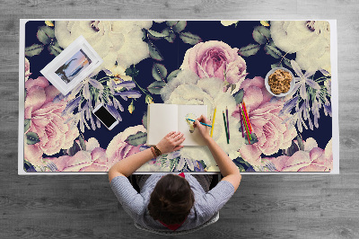Bureau mat Barokke bloemen