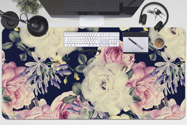 Bureau mat Barokke bloemen