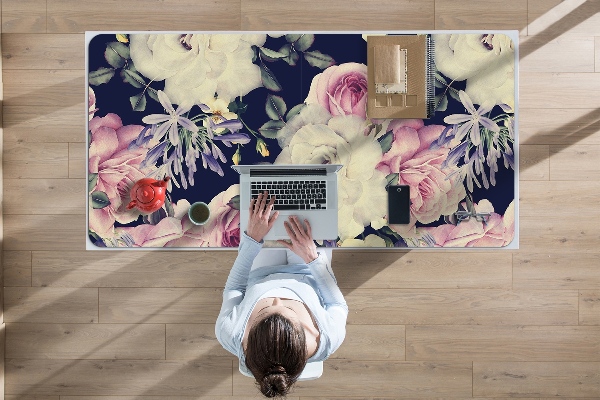 Bureau mat Barokke bloemen