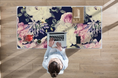 Bureau mat Barokke bloemen