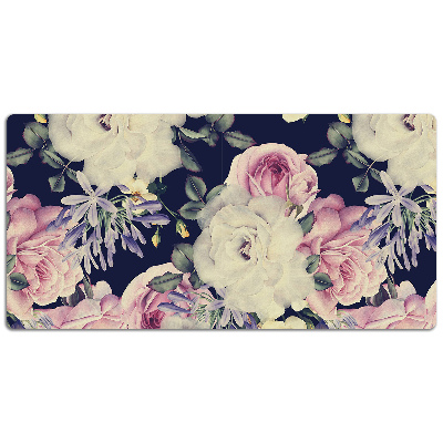 Bureau mat Barokke bloemen