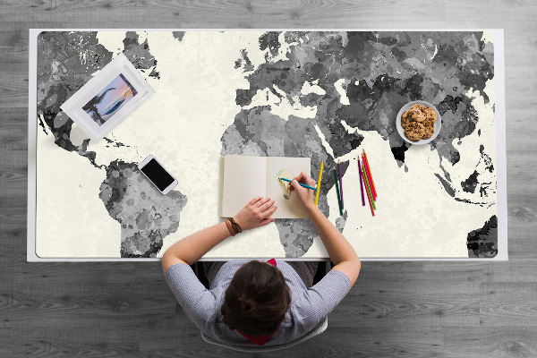 Bureau mat Oude wereldkaart