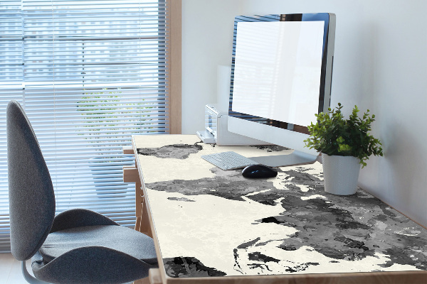 Bureau mat Oude wereldkaart