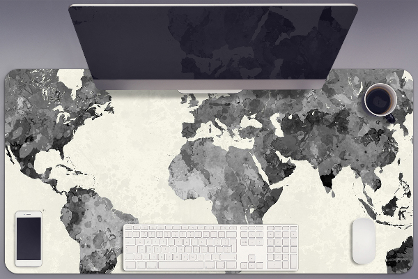 Bureau mat Oude wereldkaart