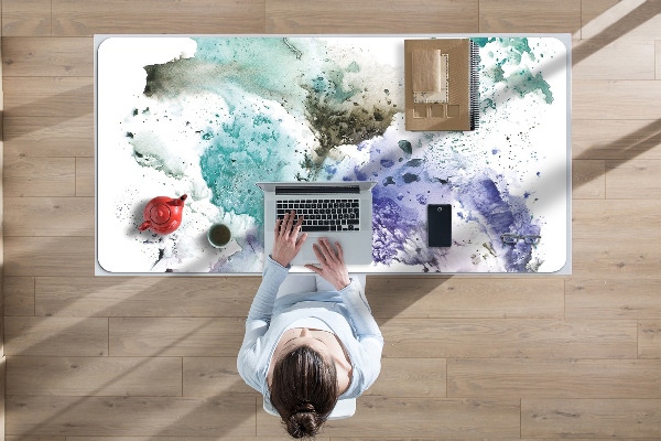 Bureau mat Kleurrijke inkt