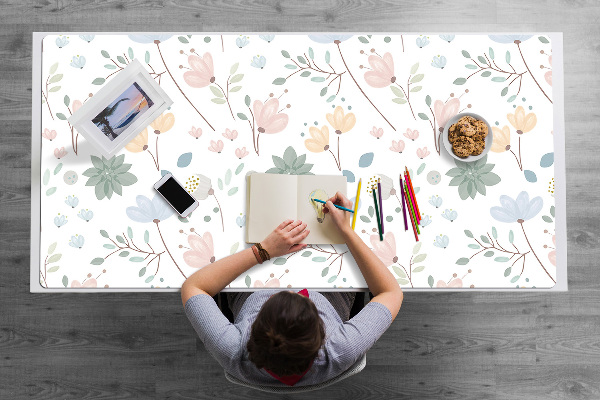 Bureau onderlegger Lente bloemen