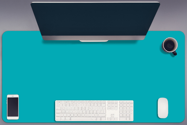 Onderlegger bureau Donkere turquoise