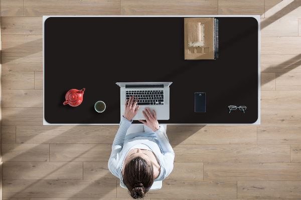 Onderlegger bureau Zwart