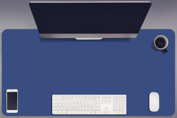 Onderlegger bureau Blauw