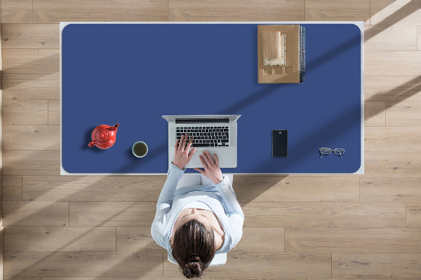 Onderlegger bureau Blauw