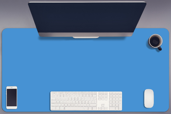 Onderlegger bureau Blauw