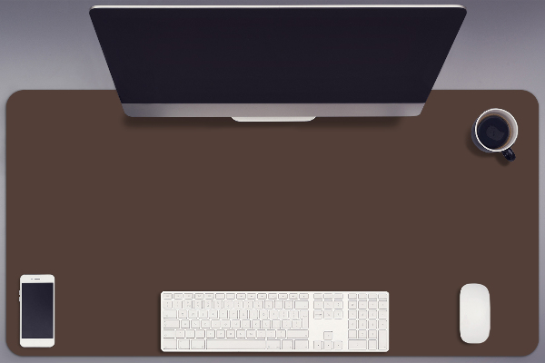 Onderlegger bureau Bruin
