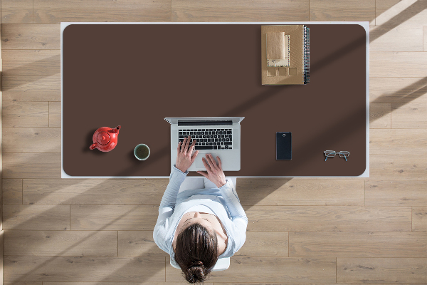 Onderlegger bureau Bruin