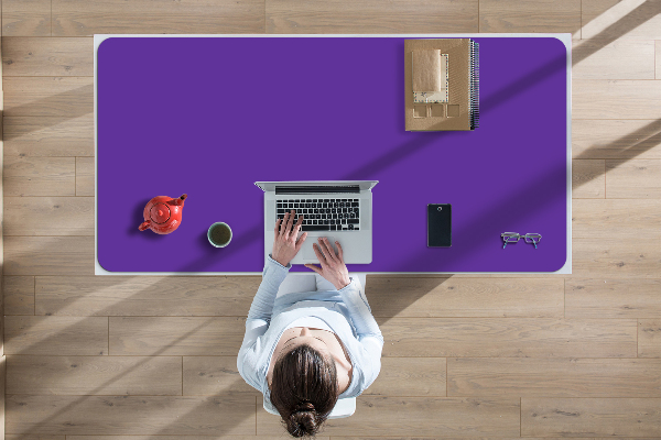Onderlegger bureau Blauwe modrako