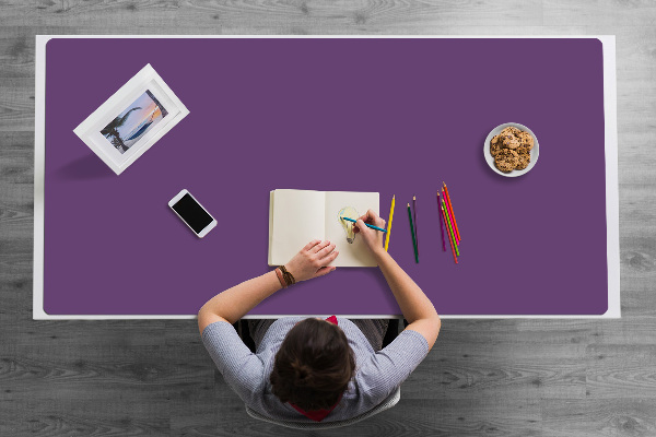 Bureau onderlegger Donker violet