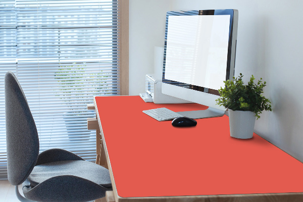 Bureau onderlegger Pastel oranje