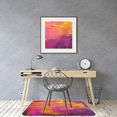 Bureaustoel vloerbeschermer Verf op canvas