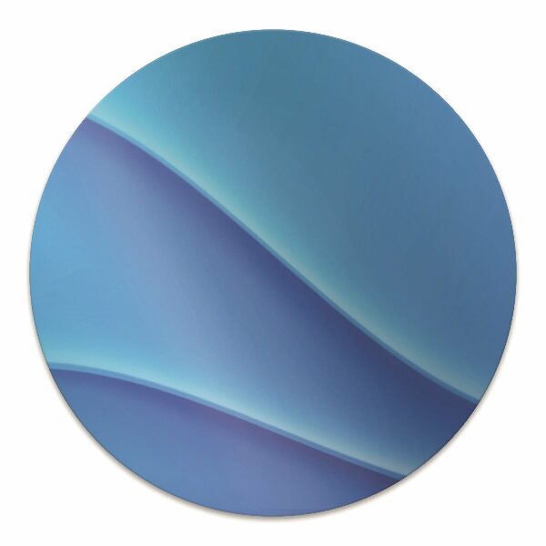 Bureaustoel vloerbeschermer Blauwe abstractie
