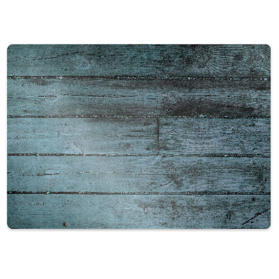 Bureaustoel vloerbeschermer Blauwe planken