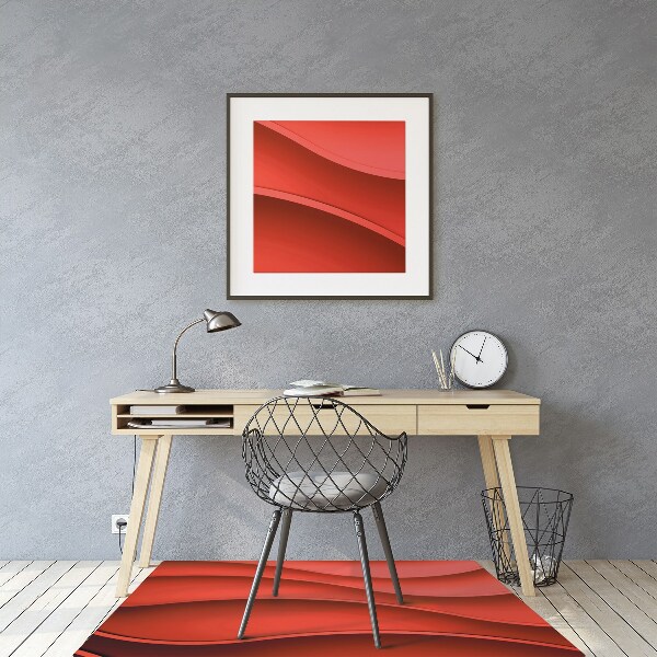 Vloerbeschermer Rode abstractie