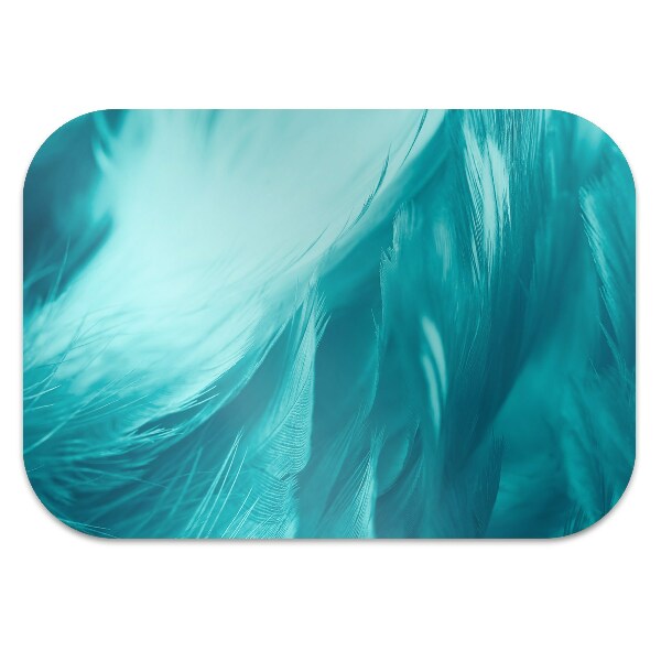 Vloerbeschermer Blauwe veren