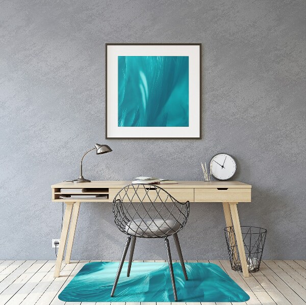 Vloerbeschermer Blauwe veren