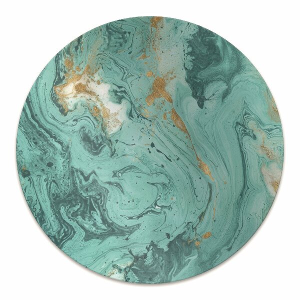 Bureaustoel vloerbeschermer Turquoise marmer