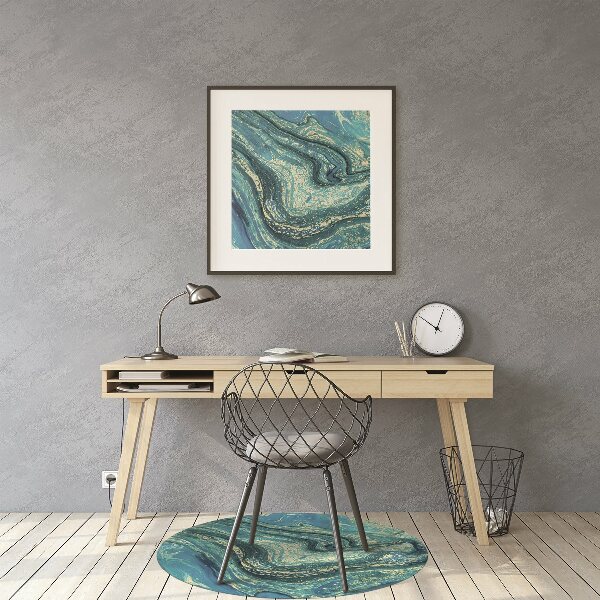 Vloerbeschermer Blauwe abstractie