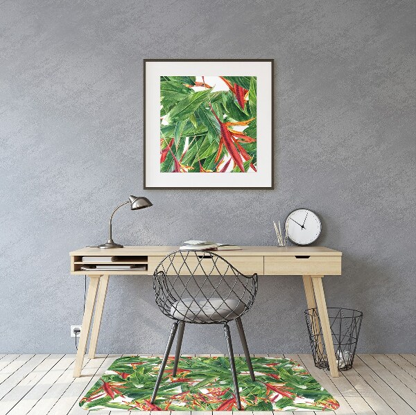 Vloerbeschermer tapijt Exotische bloemen