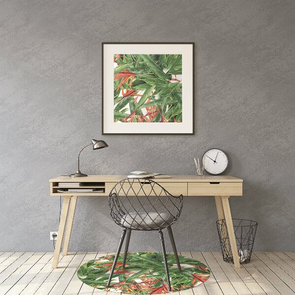 Vloerbeschermer tapijt Exotische bloemen
