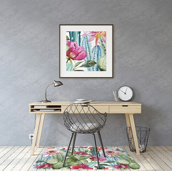 Vloerbeschermer Cactusbloemen