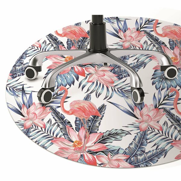 Vloerbeschermer Geschilderde flamingo