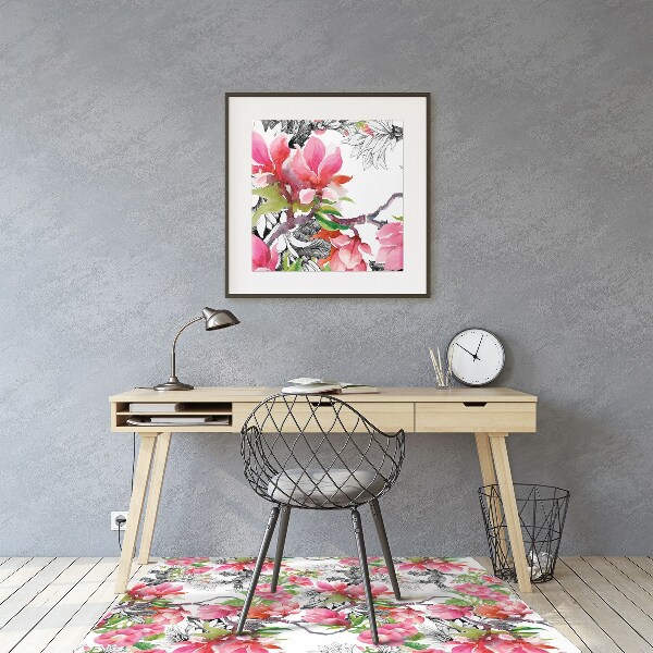 Vloerbeschermer Aquarellen bloemen