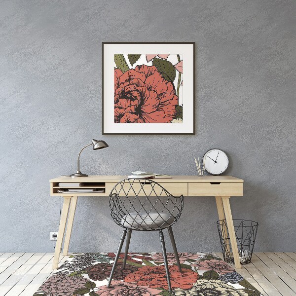 Vloerbeschermer Herfstbloemen