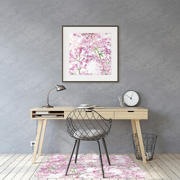 Vloerbeschermer Lila bloemen