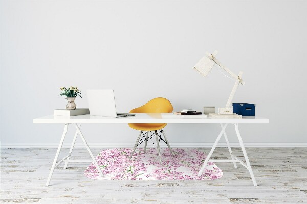 Vloerbeschermer Lila bloemen