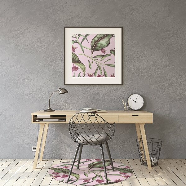 Vloerbeschermer Roze bloemen