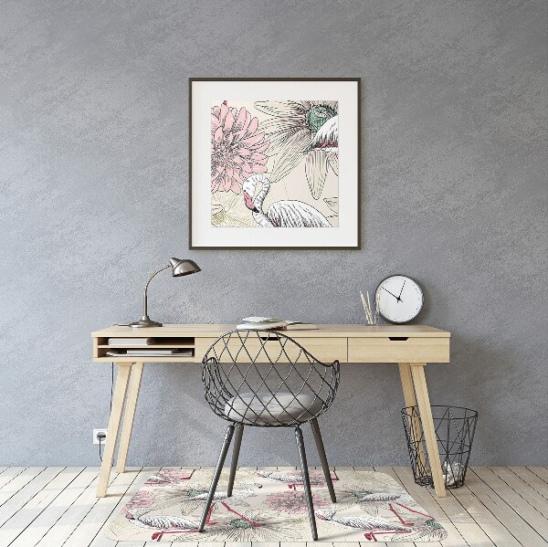 Vloerbeschermer tapijt Roze vlammen