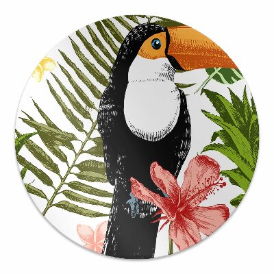 Vloerbeschermer tapijt Toucan en ananas