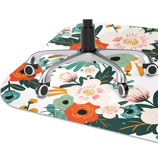 Vloerbeschermer Kleurrijke bloemen