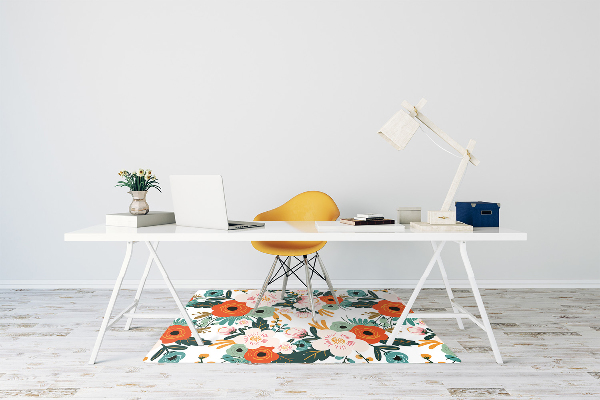 Vloerbeschermer Kleurrijke bloemen