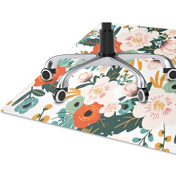 Vloerbeschermer Kleurrijke bloemen