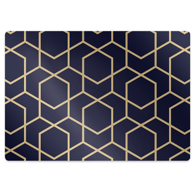 Bureaustoel vloerbeschermer Gouden patroon