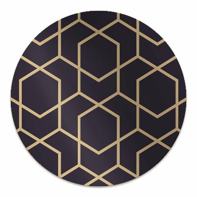 Bureaustoel vloerbeschermer Gouden patroon