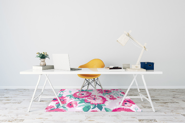 Bureaustoel vloerbeschermer Bloemen