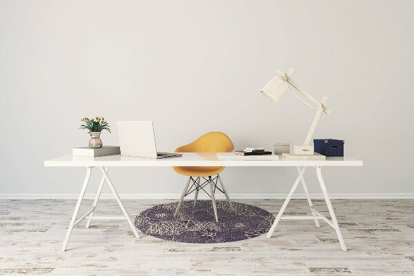 Vloerbeschermer Blauw patroon